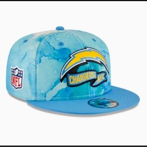 NWT New Era NFL Los Angeles LA Chargers Ink Tie Dye Blue On Field Snapback Hat